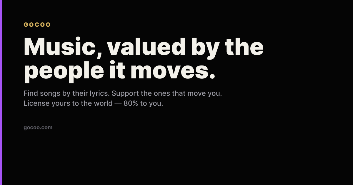 GOCOO | Music Sharing Platform